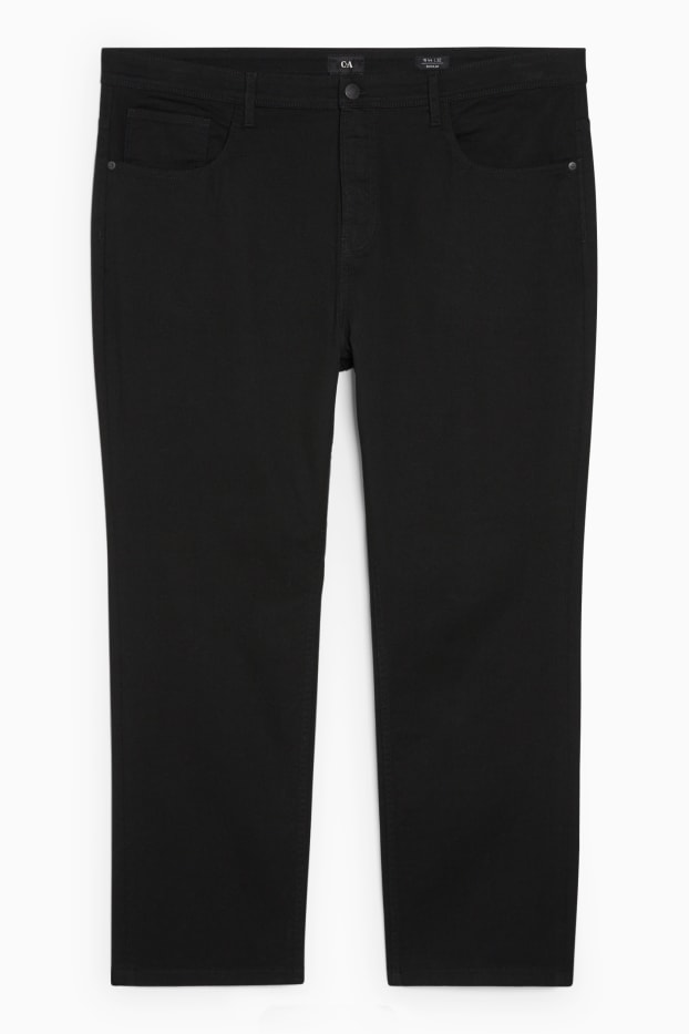 Uomo - Pantaloni - regular fit - nero