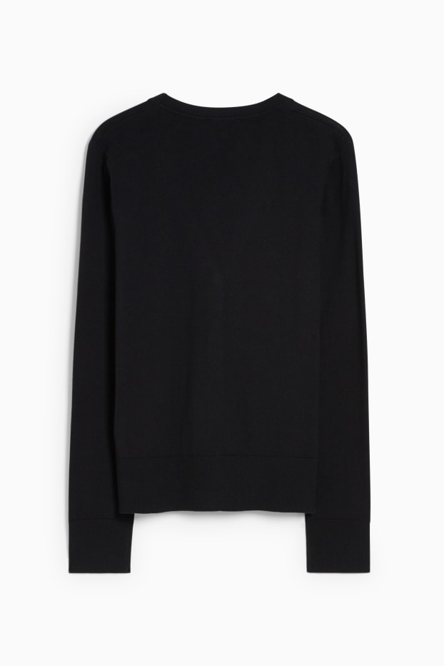 Femmes - Gilet basique en maille - noir