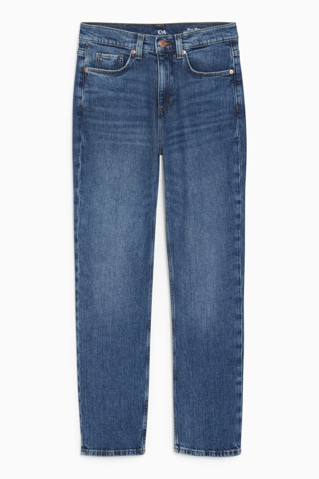 Dámské - Straight jeans - high waist - LYCRA® - džíny - modré