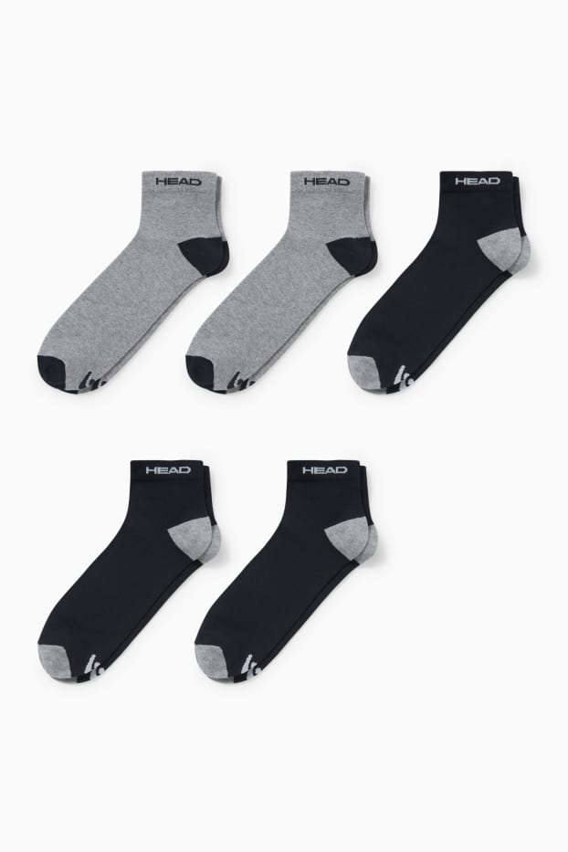 Herren - HEAD - Multipack 5er - Kurzsocken - schwarz