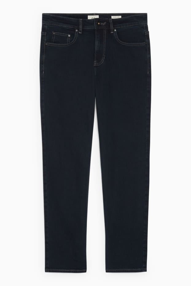 Home - Straight jeans - LYCRA® - texà blau fosc