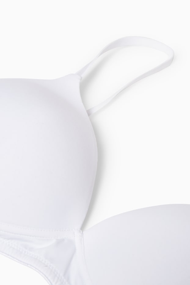 Women - Multipack of 2 - non-wired bra - padded - LYCRA® - white