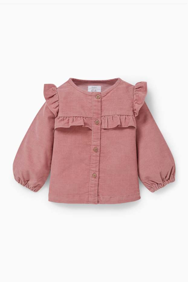 Baby Girls - Baby outfit - 2 piece - dark rose