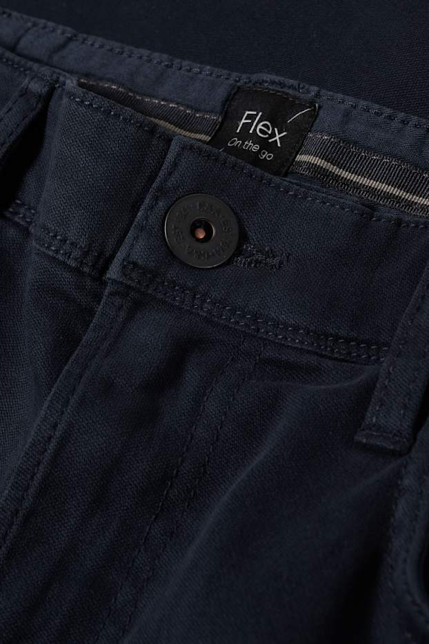 Uomo - Pantaloni - slim fit - Flex - LYCRA® - blu scuro