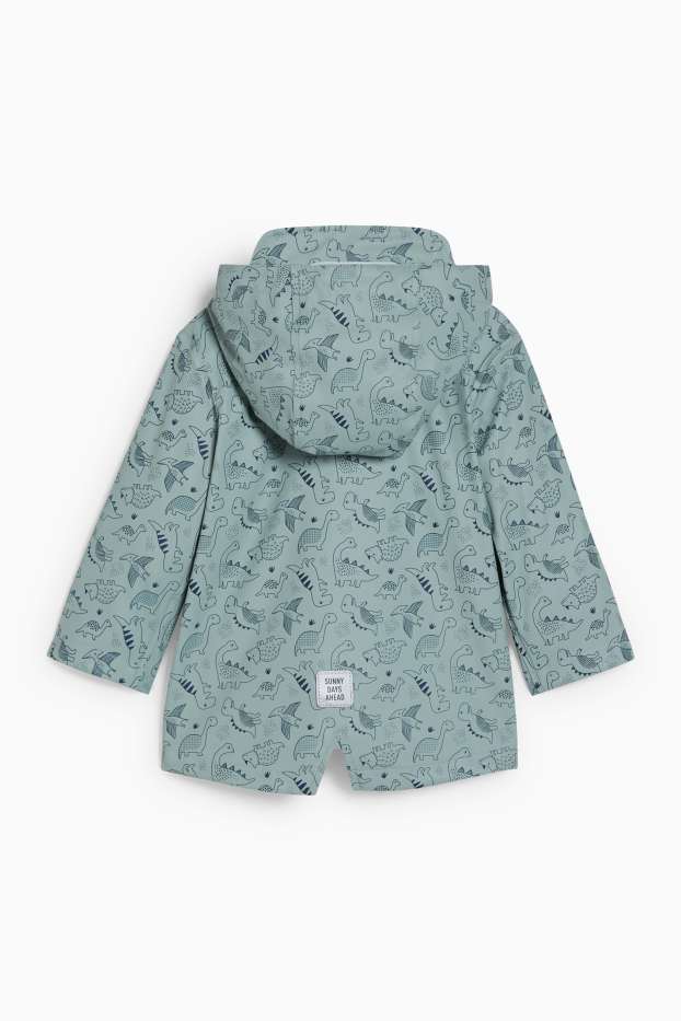 Baby Jungen - Dino - Baby-Jacke mit Kapuze - grün