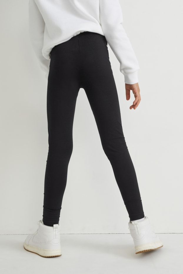 Kinder Mädchen - Multipack 2er - Leggings - schwarz