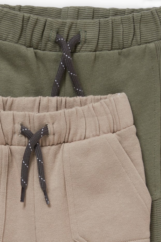 Bébés garçons - Lot de 2 - pantalon de jogging pour bébé - beige