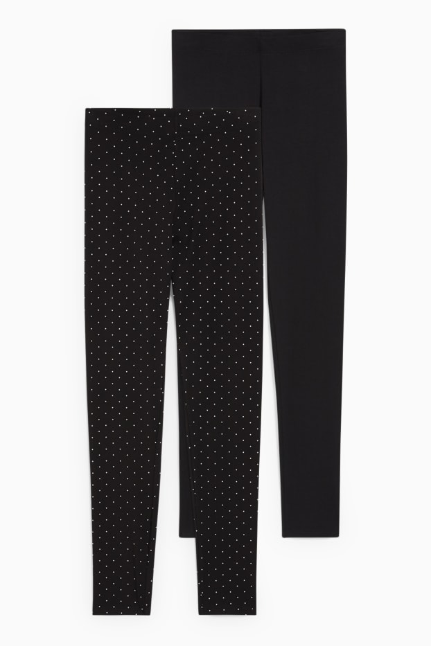 Femmes - Lot de 2 - leggings - noir