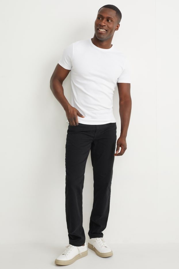 Hommes - Pantalon - slim fit - Flex - LYCRA® - noir