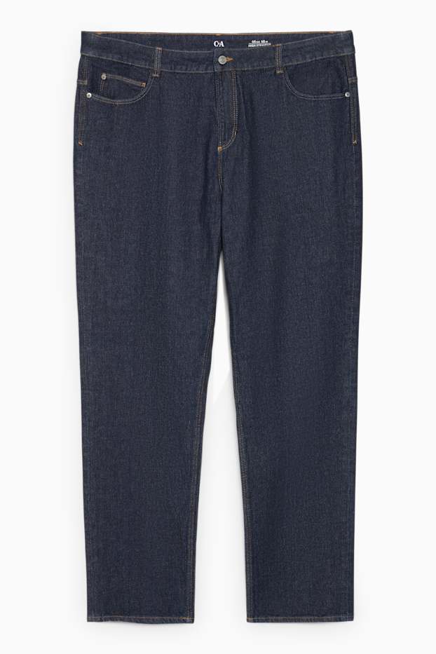 Dames - Straight jeans - high waist - LYCRA® - jeansdonkerblauw