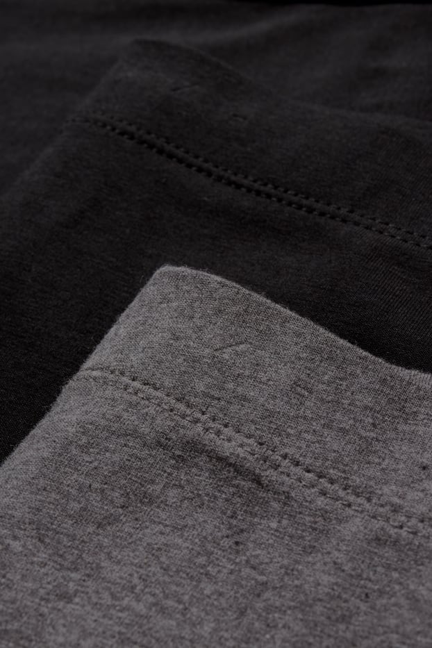 Dona - Paquet de 2 - leggings - LYCRA® - gris fosc