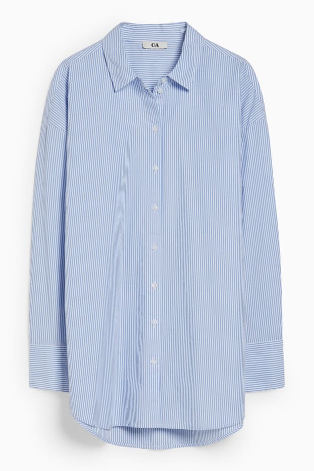 Dona - Brusa - ratlles - blau/blanc