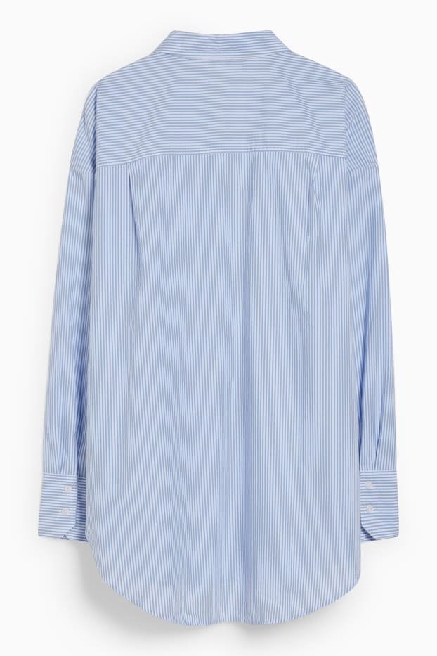 Dona - Brusa - ratlles - blau/blanc