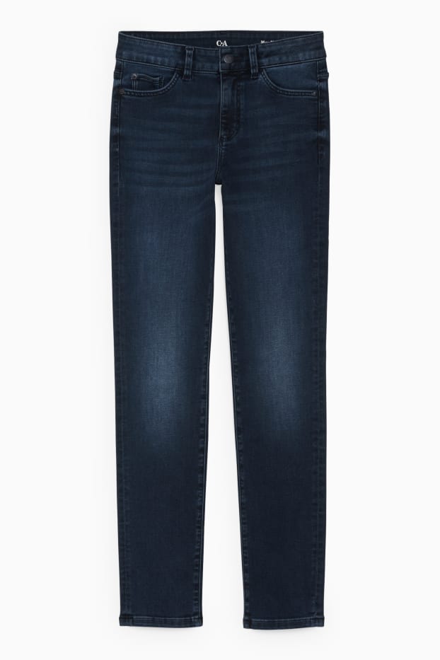 Dámské - Slim jeans - mid waist - LYCRA® - džíny - tmavomodré
