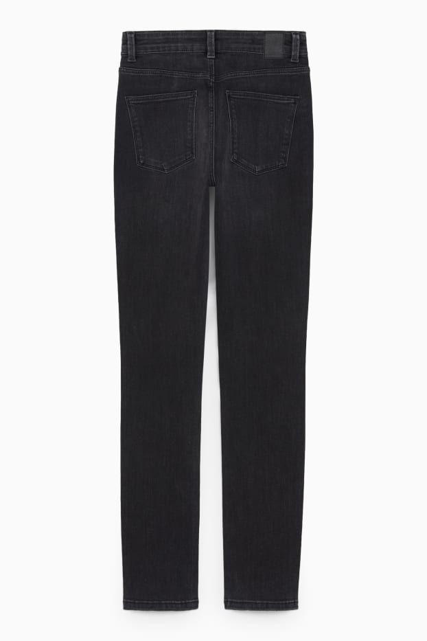 Damen - Slim Jeans - High Waist - LYCRA® - dunkeljeansgrau