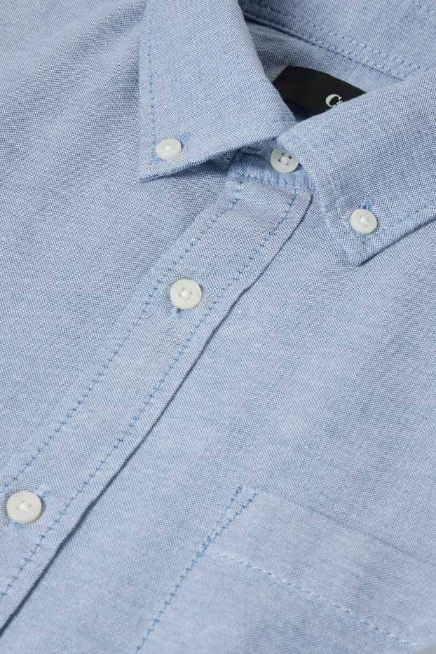 Herren - Oxford Hemd - Regular Fit - Button-down - hellblau