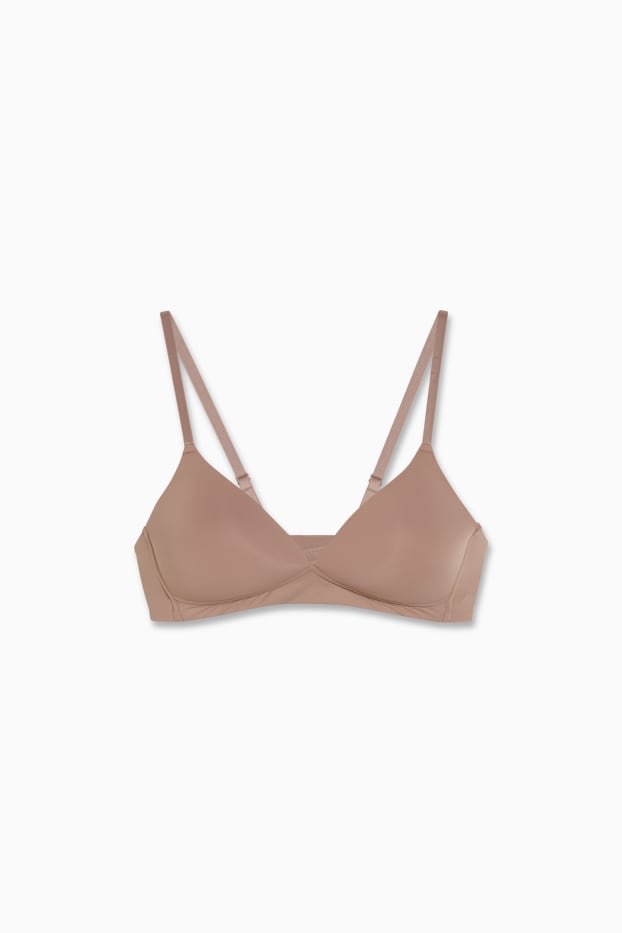 Dames - BH zonder beugels - gewatteerd - LYCRA® - beige