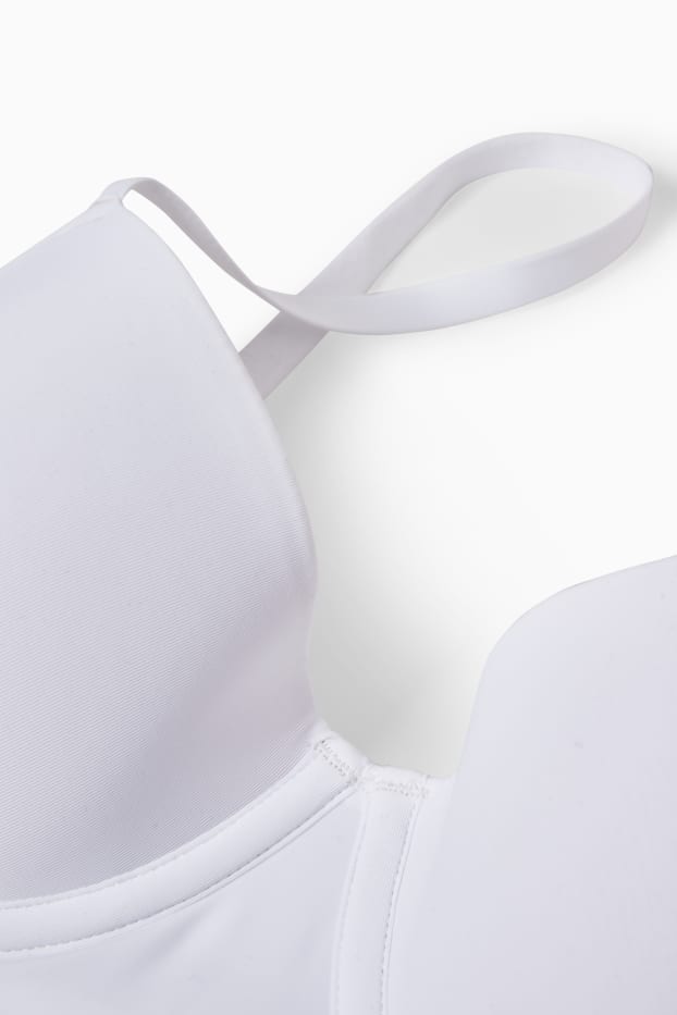 Dámské - Multipack 2 ks - podprsenka s kosticemi - DEMI - s vycpávkami - LYCRA® - bílá