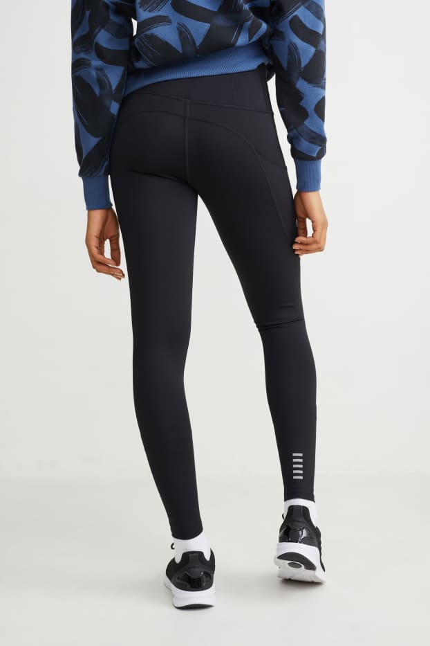 Mujer - Leggings funcionales - Compressive - running - 4 Way Stretch - negro