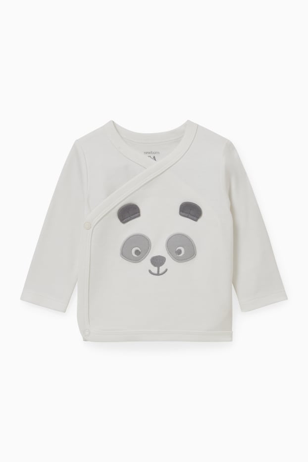 Bébés garçons - Ensemble pour nouveau-né - 2 pièces - blanc crème