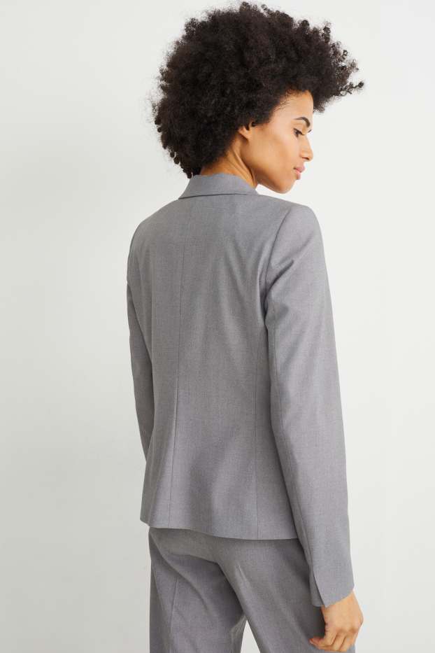 Mujer - Americana - regular fit - gris jaspeado