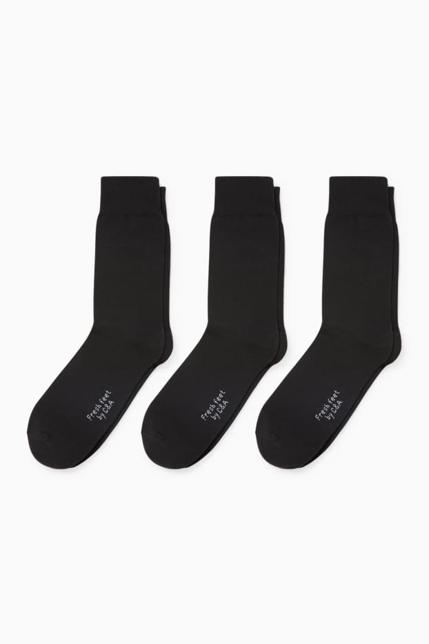 Herren - Multipack 3er - Socken - Aloe Vera - schwarz