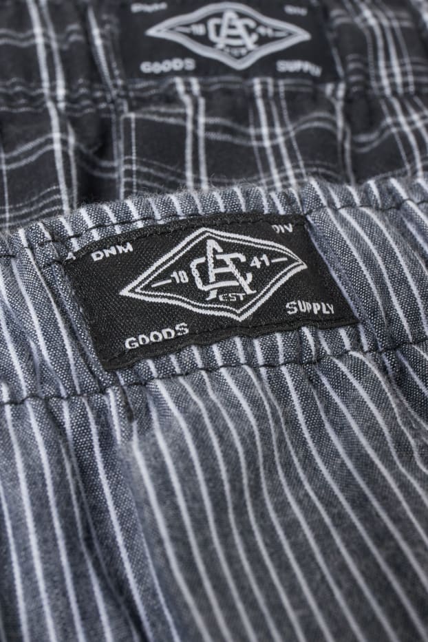 Herren - Multipack 2er - Boxershorts - gewebt - schwarz