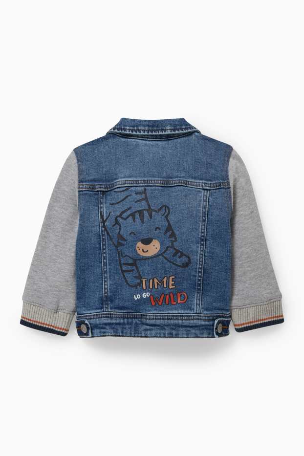 Bebeluși - băieți - Jachetă din denim bebeluși - denim-albastru