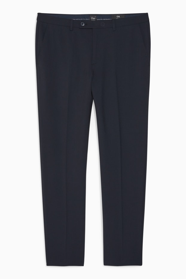 Pánské - Oblekové kalhoty - body fit - Flex - LYCRA® - Mix & Match - tmavomodrá