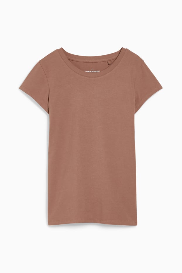 Damen - CLOCKHOUSE - Recover™ - T-Shirt - hellbraun