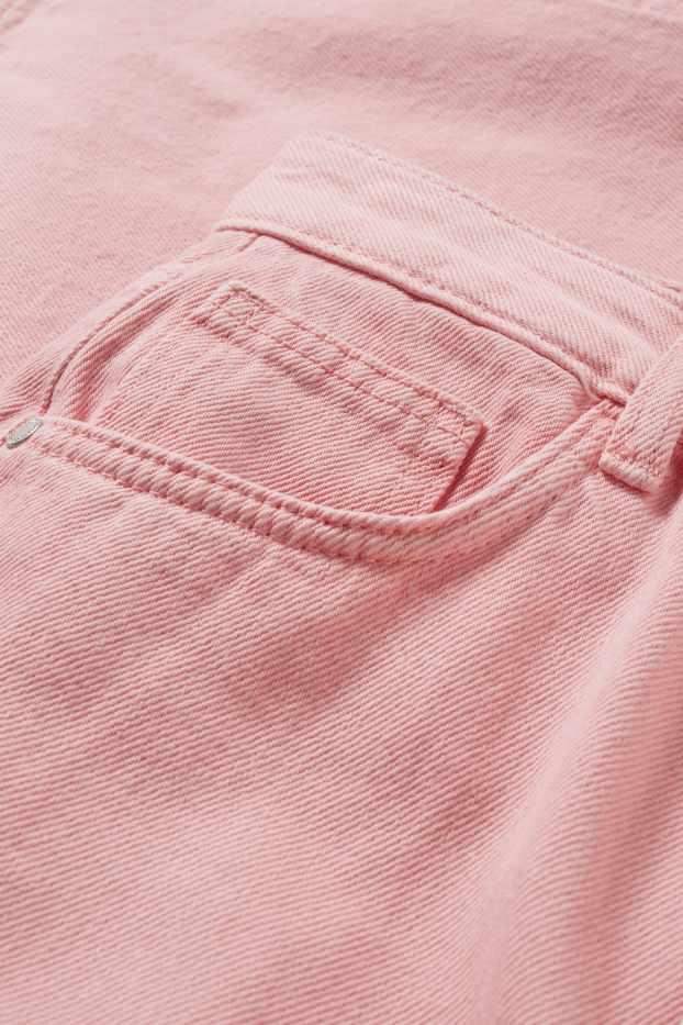 Mujer - Pantalón - high waist - wide leg - fucsia