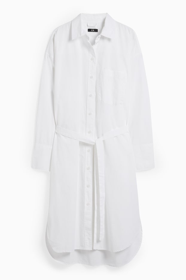 Femmes - Robe-chemise - blanc