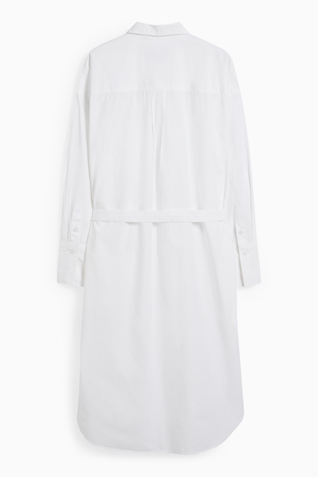 Femmes - Robe-chemise - blanc