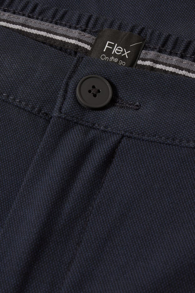 Heren - Chino - tapered fit - Flex - donkerblauw