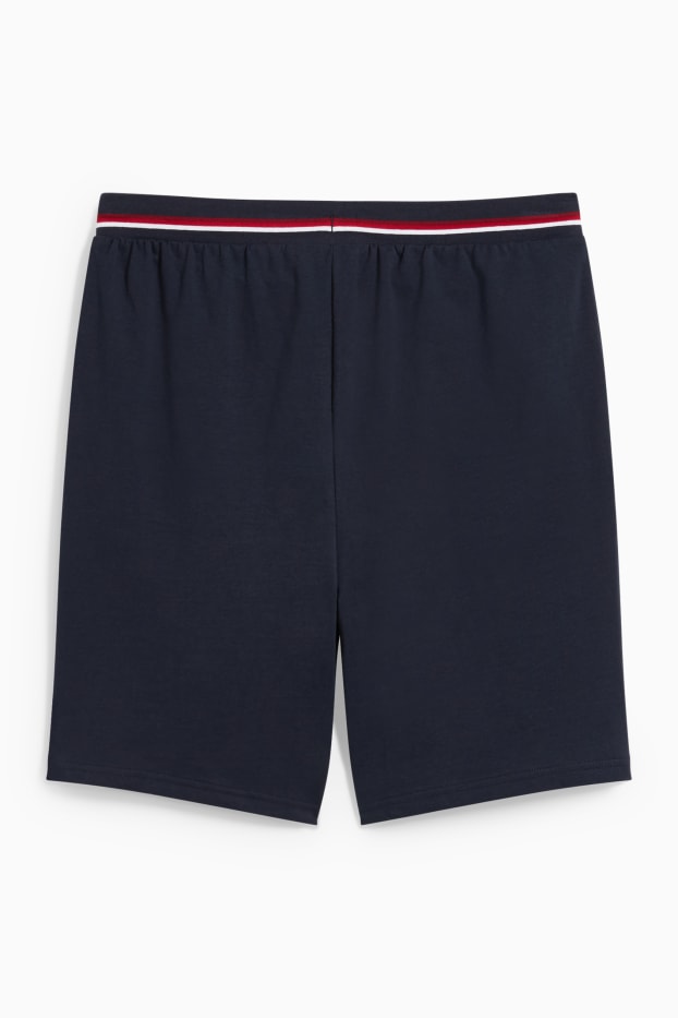 Hommes - Short de pyjama - bleu foncé