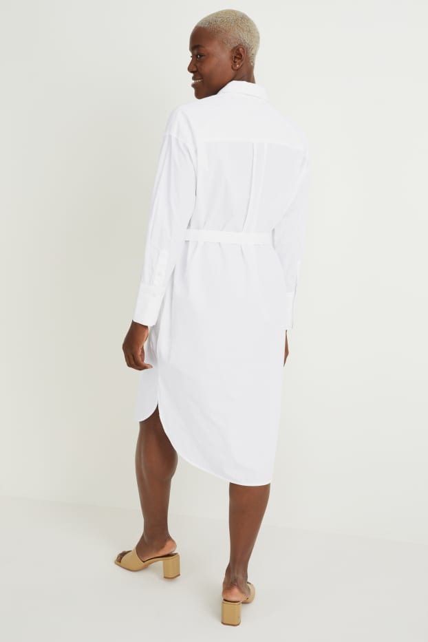Femmes - Robe-chemise - blanc