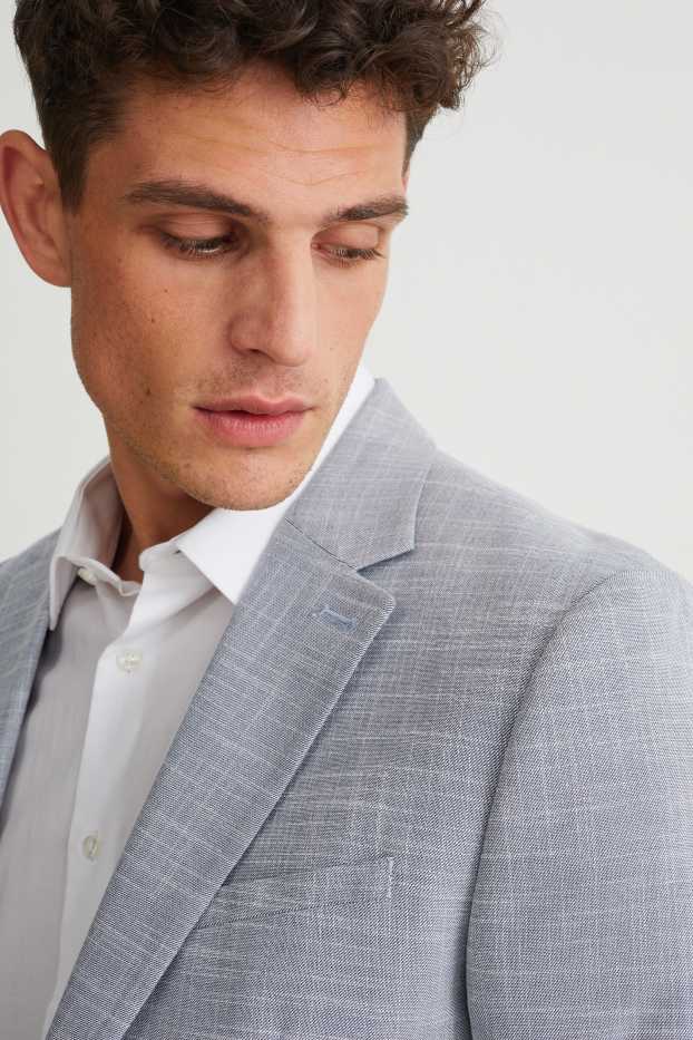 Home - Americana combinable - slim fit - stretch - LYCRA® - gris
