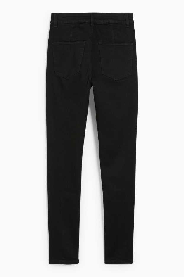 Dámské - Jegging jeans - high waist - černá