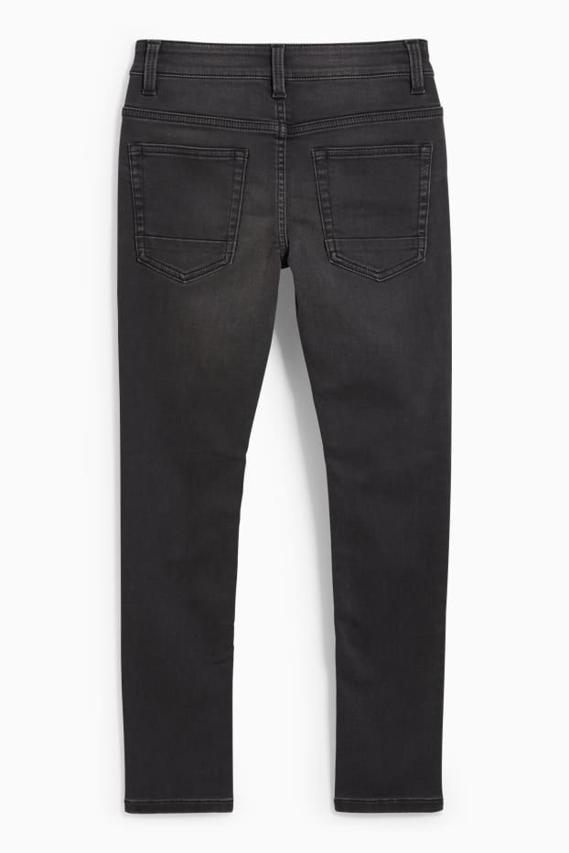 Kinderen: jongens - Skinny jeans - jog denim - jeansdonkergrijs