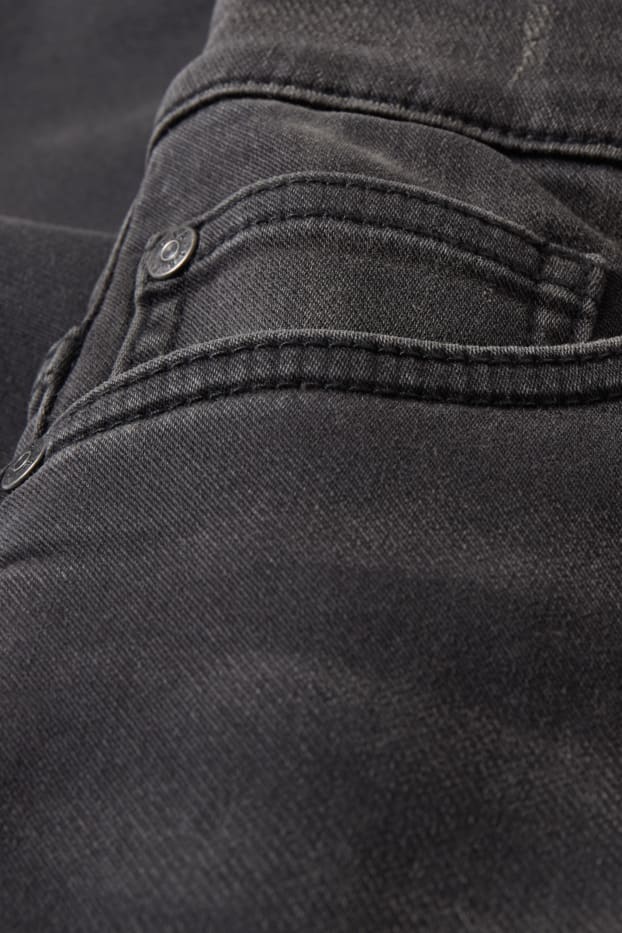 Kinderen: jongens - Skinny jeans - jog denim - jeansdonkergrijs
