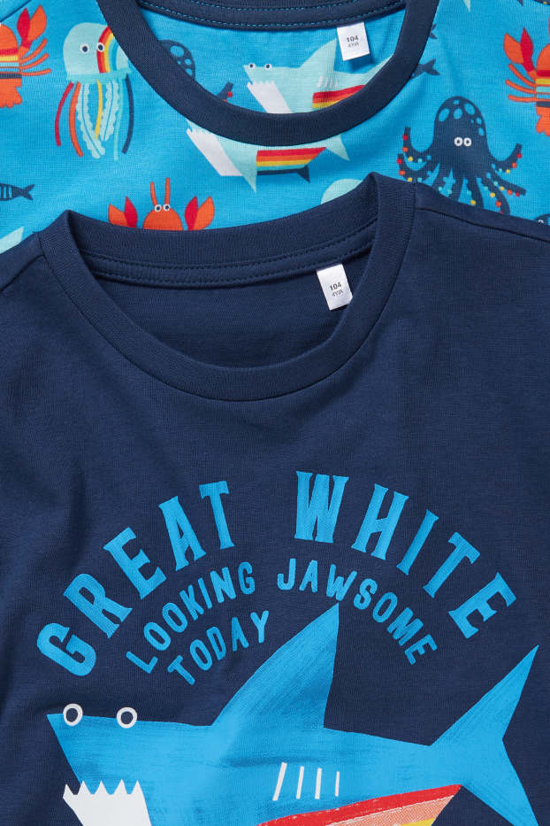 Nen - Paquet de 2 - pijama - 4 peces - blau fosc