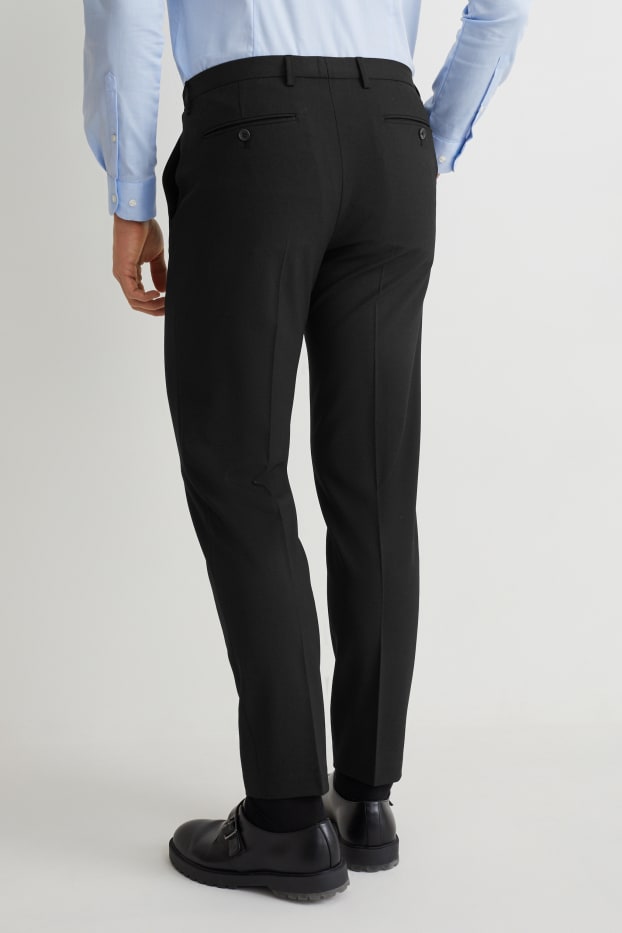 Pánské - Oblekové kalhoty - body fit - Flex - LYCRA® - Mix & Match - tmavomodrá