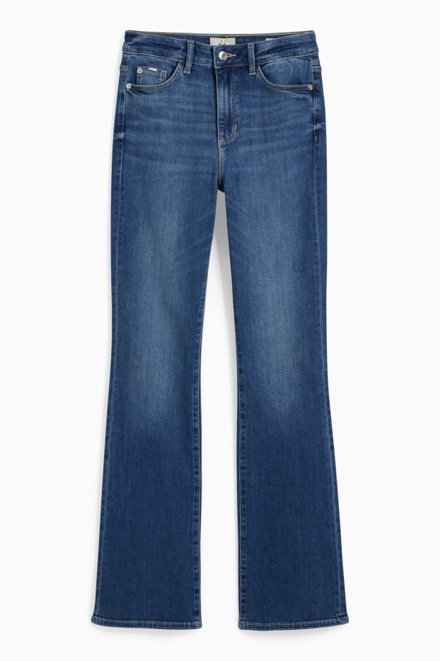 Dona - Bootcut jeans - high waist - texà blau