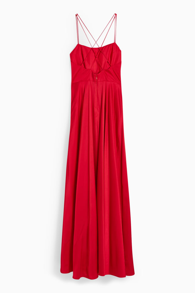 Dames - Fit & flare-jurk - rood