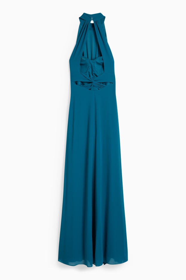 Femmes - Robe de gaze - style festif - vert foncé