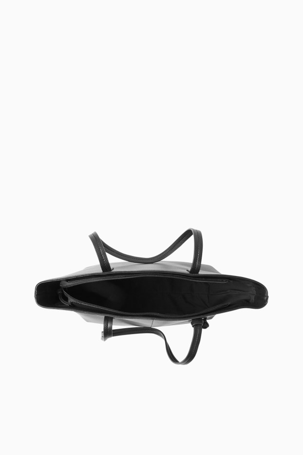 Femei - Geantă de umăr - imitație de piele - negru