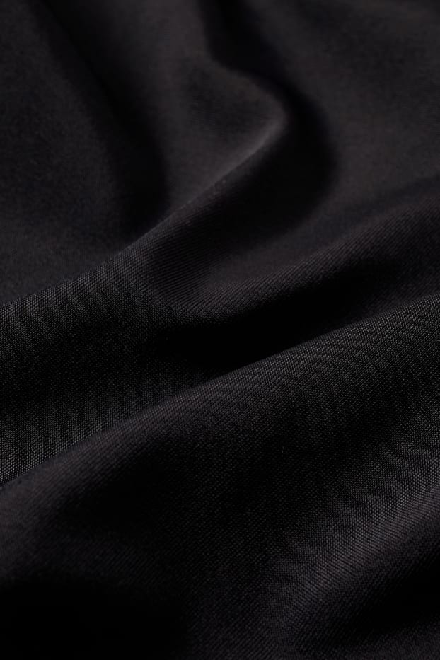 Damen - Shaping-Badeanzug mit Raffung - wattiert - LYCRA® XTRA LIFE™ - schwarz