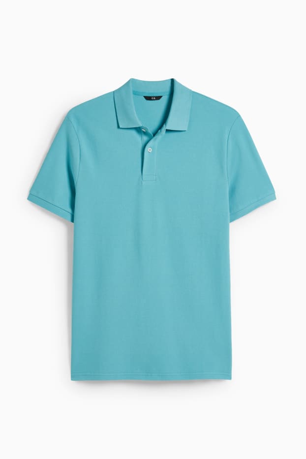 Bărbați - Tricou polo - turcoaz