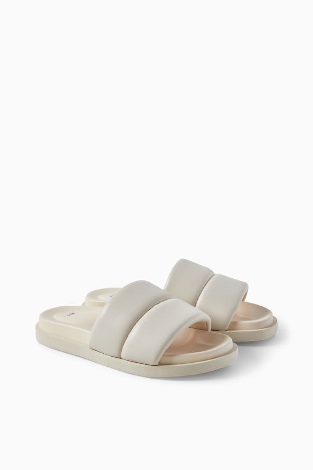 Mujer - Sandalias - polipiel - beige claro