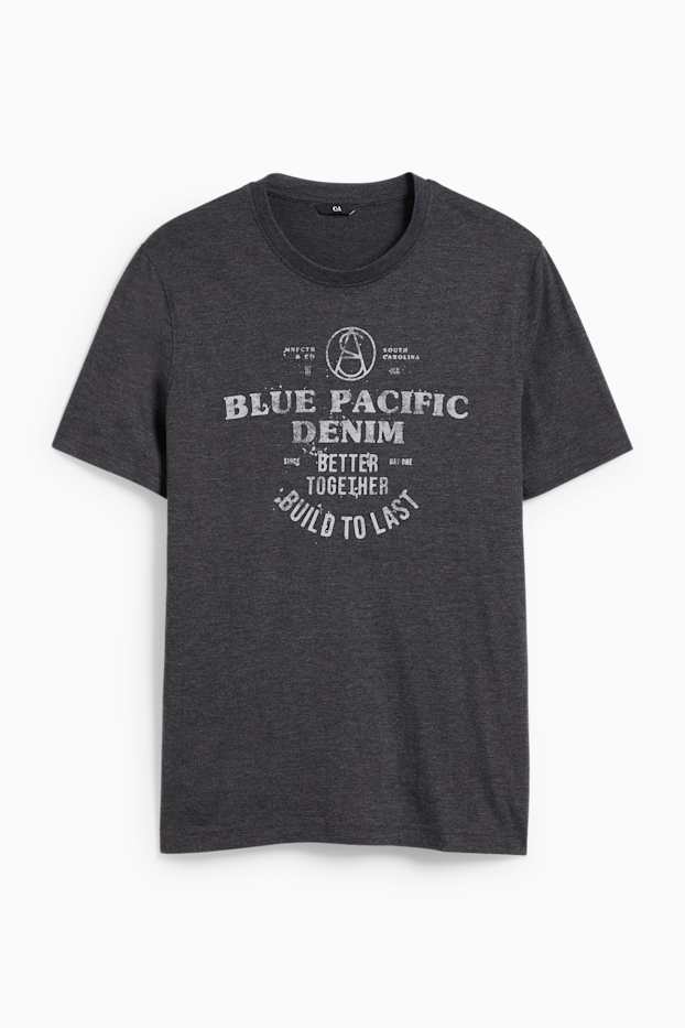 Bărbați - Tricou - gri închis melanj